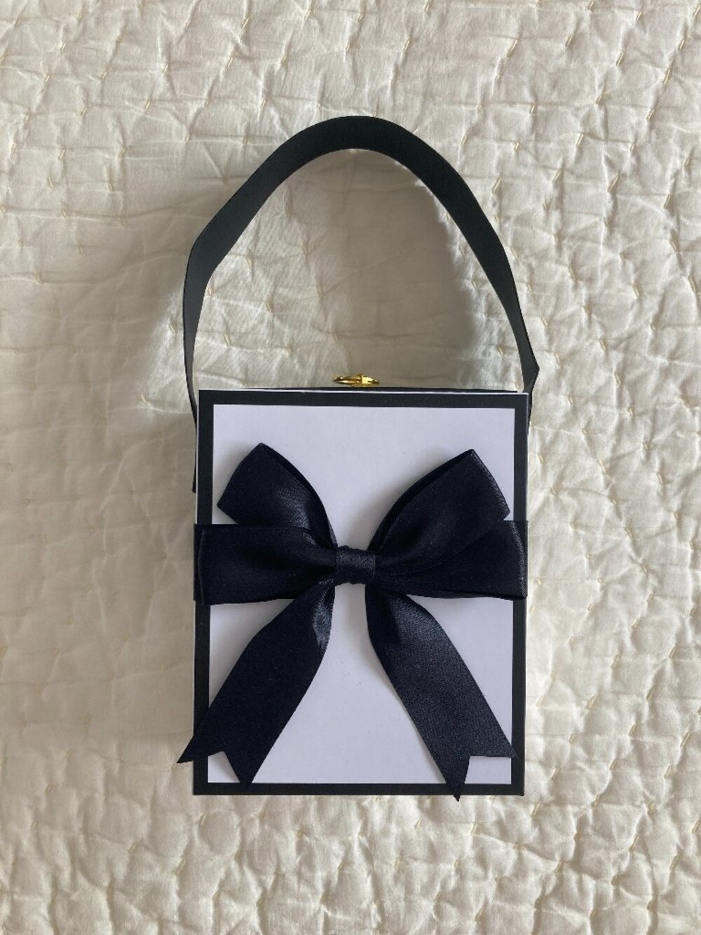 Walmart Empty Storage Gift Box with Handle and Decorative Bow